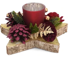 RITUALI DOMESTICI QUASIROSSO Tealight žvakidės žvaigždė