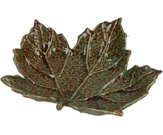 RITUALI DOMESTICI SFOGLIAMI 2 platanos lapo formos lėkščių rinkinys 17 x 19,5 x 5 cm