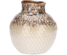 RITUALI DOMESTICI SPOLIA Wazon - 15.5 x 14 cm, smėlio spalva