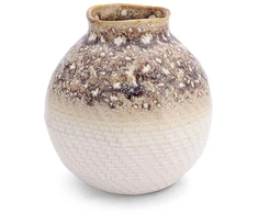 RITUALI DOMESTICI SPOLIA Wazon - 18 x 17 cm, smėlio spalva
