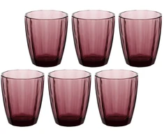 ROSE&amp;TULIPANI AMAMI 6 stiklinių rinkinys, 320 ml, violetinė