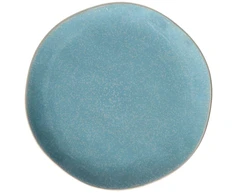 ROP ROSE&TULIPANI CONCERTO FUSE AZZURRO Set of 6 dinner plates 27 cm