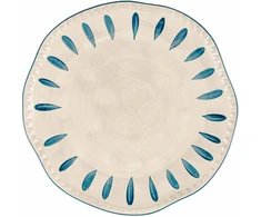 ROSE&amp;TULIPANI DOMITILLA BLU NOTTE Talerz apvalus - 32 cm
