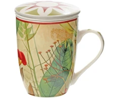 ROSE&amp;TULIPANI MIRABILIA 4 arbatinių puodelių rinkinys, 300 ml, raudoni