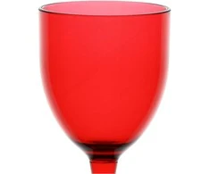 ROSE&amp;TULIPANI FIABA 6 akrilinių vyno taurių rinkinys 400 ml, raudona