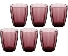 ROSE&amp;TULIPANI AMAMI 6 stiklinių rinkinys, 320 ml, violetinė