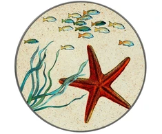 ROSE&amp;TULIPANI SEA LIFE Apvalus padėkliukas 20 cm, jūrų žvaigždė
