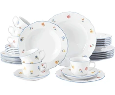 Select SET Seltmann Weiden 4003106989862 stalo reikmenų rinkinys 30 vnt Porcelianas Balta