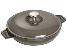 STAUB apvalus ketaus puodas su dangčiu, 20 cm, pilkas