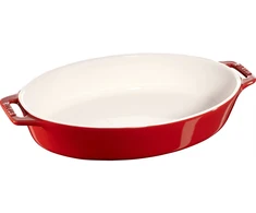 STAUB COOKING Ovali keraminė lėkštė 2,3 ltr, raudona