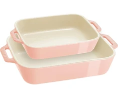 STAUB COOKING Rinkinys 2 półmisków prostokątnych, šviesiai rausva