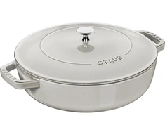 STAUB Ketaus troškinimo keptuvė su dangčiu 28 cm, triufelis
