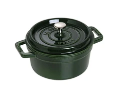 Staub La Cocotte 22 cm apvalus ketaus puodas troškinimui, tamsiai žalios spalvos | 40509-354-0