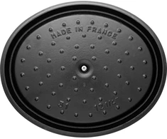 STAUB LA COCOTTE ketaus puodas ovalus 600 ml, juodas