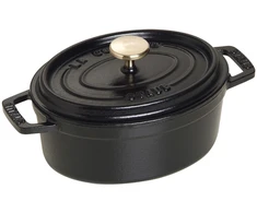STAUB LA COCOTTE ketaus puodas ovalus 600 ml, juodas