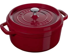 STAUB LA COCOTTE Puodas żeliwny apvalus 5.2 ltr bordeaux
