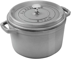 STAUB LA COCOTTE Puodas żeliwny apvalus aukštas 4.8 ltr, grafito
