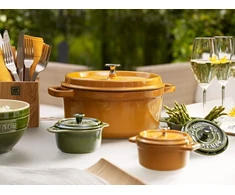 STAUB LA COCOTTE Puodas żeliwny apvalus 6.7 ltr musztardowy