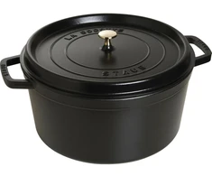 STAUB LA COCOTTE Puodas żeliwny apvalus 12.6 ltr, juoda