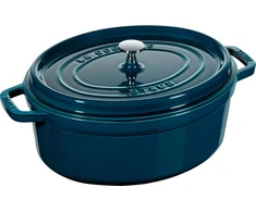 STAUB LA COCOTTE Puodas żeliwny owalny 6.7 ltr, La Mer