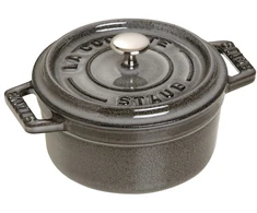 STAUB MINI COCOTTE Mini apvalus ketaus puodas, 250 ml, grafitas