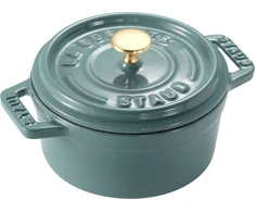 STAUB MINI COCOTTE Mini garnek żeliwny apvalus 250 ml, eukaliptusowy
