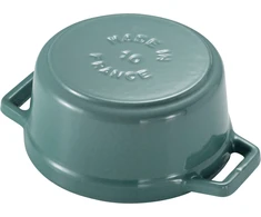 STAUB MINI COCOTTE Mini garnek żeliwny apvalus 250 ml, eukaliptusowy