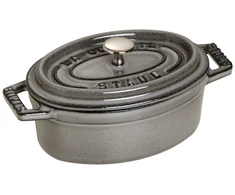 STAUB MINI COCOTTE Mini ovalus ketaus puodas 250 ml, grafito spalvos