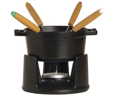 STAUB Mini komplektas do fondue 10 cm, juoda