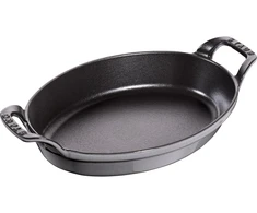 STAUB Ovali mini kepimo ir gratino indas 24 x 16 cm, pilkas