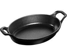 STAUB Ovalus indas 21 x 15 cm, juodas