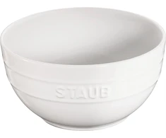 STAUB SERVING Miska okrągła 18 cm, balta