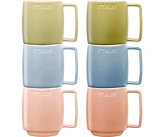 STAUB serviravimo rinkinys, 6 keraminiai puodeliai - įvairiaspalviai, 350 ml