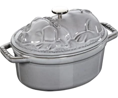 STAUB SPECIAL COCOTTE ketaus puodas ovalus, 1 l, pilkas