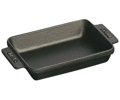 STAUB Stačiakampė mini kepimo forma 250 ml, juoda
