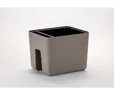 URBALIVE BERBERIS balkoninis savaime drėkinamasis vazonas 26 x 30 cm, smėlio spalvos