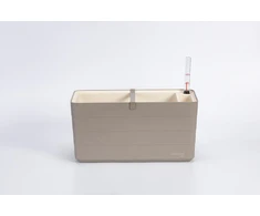 URBALIVE BERBERIS stačiakampis savaime drėkinamasis vazonas 40 x 20 cm, šviesiai pilkas