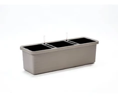 URBALIVE BERBERIS TRIO Donica samonawadniająca 117 x 39 cm, šviesiai pilkas