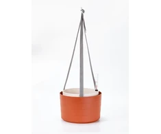 URBALIVE BERBERIS Wisząca donica samonawadniająca okrągła 26 cm, cynamonowy