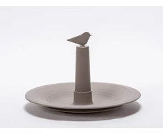 URBALIVE FINCH Karmnik dla ptaków 32 cm, šviesiai pilkas