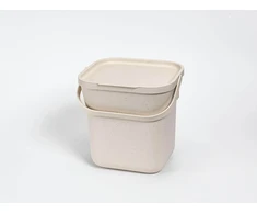 URBALIVE Krepšys na bioodpady su wkładem 6 ltr, kreminė