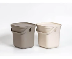 URBALIVE Krepšys na bioodpady su wkładem 6 ltr, kreminė