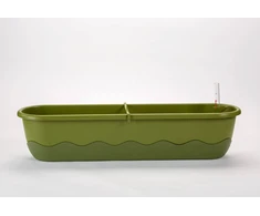 URBALIVE MARETA Donica samonawadniająca prostokątna 80 x 20 cm, žalia