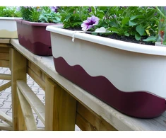 URBALIVE MARETA Donica samonawadniająca prostokątna 80 x 20 cm, smėlio spalva