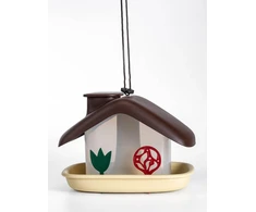 Kabinama lesykla laukiniams paukščiams Domek Plastia 16.5x21x15cm ruda