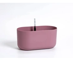 URBALIVE TOLITA Donica samonawadniająca prostokątna su wkładem 31 x 16 cm, rožinis