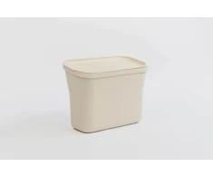 URBALIVE pakabinamas biologinių atliekų konteineris 27,5 x 14 cm, kreminės spalvos