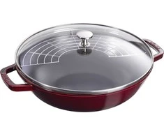 STAUB ketaus keptuvė su dangčiu, 30 cm, grenadino spalvos