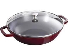 STAUB ketaus keptuvė su dangčiu, 30 cm, grenadino spalvos