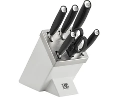 ZWILLING ALL * STAR 5 peilių rinkinys savaime galandimo bloke, baltas/sidabrinis